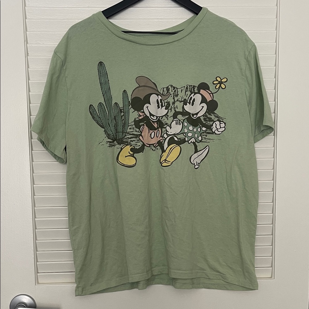 Mickey & Minnie Cactus Crewneck T Shirt - Picture 2 of 5